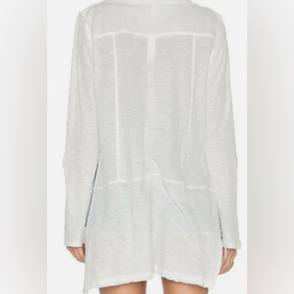 We The Free Women’s Stargazer 100% Cotton Henley 3/4 Sleeve Tunic Top Medium - Picture 4 of 11